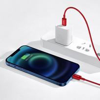 baseus 20w lightning - Baseus CATLYS-C09 Superior 20W USB-C to Lightning Red - 5 nuotrauka