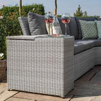 kibiras ledui - Lauko stalas Home4you Ascot Garden Side Table, pilkas, 67 x 34 x 60 cm - 4 nuotrauka