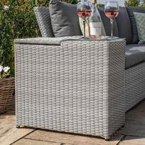 kibiras ledui - Lauko stalas Home4you Ascot Garden Side Table, pilkas, 67 x 34 x 60 cm - 7 nuotrauka