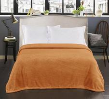 antklode 150x200 - Pledas DecoKing Henry, oranžinis, 150 cm x 200 cm - 5 nuotrauka