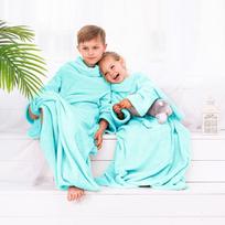 vaikiska pledas - Pledas DecoKing Lazy Kids, šviesiai mėlynas, 90 cm x 105 cm - 6 nuotrauka