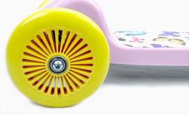 paspirtukas scooter - Bimbo Bike Kids Scooter 90-140cm Pink/Yellow - 2 nuotrauka
