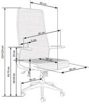 office chair - Halmar Arezzo Executive Office Chair Gray - 7 nuotrauka