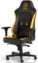 Žaidimų kėdė Noblechairs Hero NBL-HRO-PU-FCR, juoda/geltona