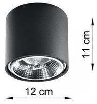 lubinis lubu sviestuva - Sollux Tiube SL.0697, lubinis, 40 W - 7 nuotrauka