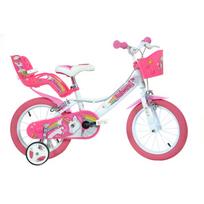 Pirkti Vaikiškas dviratis Dino Bikes 144R-UN, baltas/rožinis, 14" - Photo 1