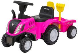 Paspiriamas automobilis Milly Mally New Holland T7, juodas/rožinis