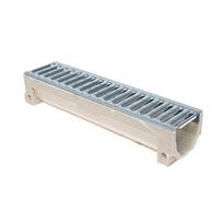 Latakas Stora-Drain Home Duct Element With Galvanized Steel Grat 50x12.5x9cm