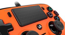 pultai playstation - Žaidimų pultas Bigben Nacon Compact Controller Wired Orange - 4 nuotrauka