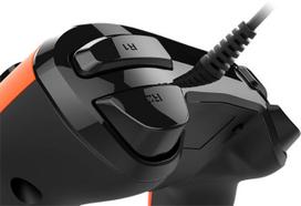 pultai playstation - Žaidimų pultas Bigben Nacon Compact Controller Wired Orange - 5 nuotrauka
