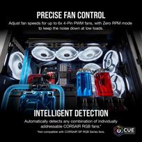 corsair fan - Corsair iCUE Commander Core XT Digital Fan Speed and RGB Lighting Controller - 7 nuotrauka