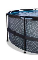 kopecios baseinas - EXIT Toys Stone 872008, pilkas, 4270x1200 mm, 14758 l - 3 nuotrauka