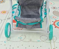 milli vezimelis - Milly Mally Lėlių vežimėlis "Kate Prestige Mint" - 7 nuotrauka