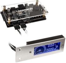 LED apšvietimo valdiklis Lamptron TC20 Fan Speed Displayer&RGB LED Controller Silver