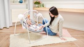 lionelo supynes - Lionelo gultukas - supynės "Ruben", Stone Grey Rose - 12 nuotrauka