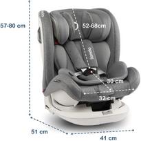 autokedute 360 - Autokėdutė Lionelo Bastiaan RWF 0-36 kg. 360, Stone - 15 nuotrauka