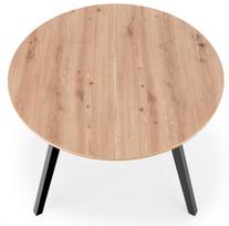 isskleidziamas stalas azuolas - Halmar Ruben, juodas/ąžuolo, 1020 - 1420 mm x 1020 mm x 730 mm - 3 nuotrauka