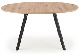 isskleidziamas stalas azuolas - Halmar Ruben, juodas/ąžuolo, 1020 - 1420 mm x 1020 mm x 730 mm - 6 nuotrauka