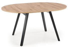isskleidziamas stalas azuolas - Halmar Ruben, juodas/ąžuolo, 1020 - 1420 mm x 1020 mm x 730 mm - 7 nuotrauka