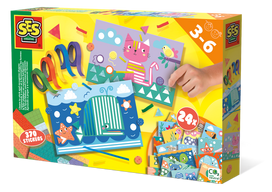 Popierinių figūrų gaminimo rinkinys SES Creative I Learn To Paste And Recognize Shapes 14632