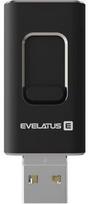 flash 64 usb atmintines - Evelatus USB Flash 4in1 64GB Black - 4 nuotrauka