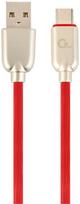 type c to type c laidas 2m - Gembird USB To USB Type - C Premium Rubber Red 2m - 1 nuotrauka