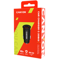 ikroviklis 15v - Canyon C-20B03, 30 W, juoda - 3 nuotrauka