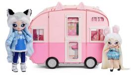 didele lele - Žaislinis automobilis MGA Na! Na! Na! Surprise Kitty-Cat Camper - 6 nuotrauka