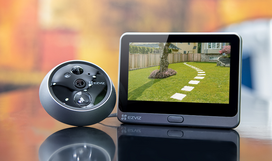 duris - Ezviz Peephole Doorbell DP2C 2MP, sidabro/juoda - 6 nuotrauka