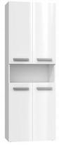 Top E Shop Nel Bathroom Cabinet With 1 Basket White Gloss