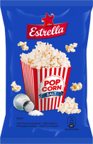 kukuruzai spragesiams - Kukurūzų spragėsiai ESTRELLA, su druska, 90 g, TSUTET450_04226 - 2 nuotrauka