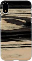 Man&Wood White Ebony Back Case For Apple iPhone XR White