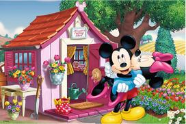 peliukas mikis - Trefl Mickey and Minnie in the Garden 60pcs 17285 - 2 nuotrauka