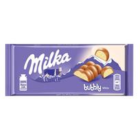Pieninis šokoladas su akytojo baltojo šokolado įdaru MILKA, 90 g