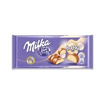 baltas sokoladas - Pieninis šokoladas su akytojo baltojo šokolado įdaru MILKA, 90 g - 2 nuotrauka