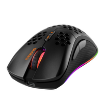 400 hz - Pelė DELTACO GAMING 70g, RGB, SPCP6651, 400-6400 DPI, 1000 Hz, juoda / GAM-120 - 1 nuotrauka