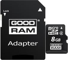 Atminties kortelė GoodRam M40A 8GB microSDHC Class 4 + Adapter
