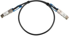 tinklo kabeliai 1m - Extralink QSFP28 DAC 18235, juoda, 1 m - 1 nuotrauka