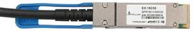 tinklo kabeliai 1m - Extralink QSFP28 DAC 18235, juoda, 1 m - 2 nuotrauka