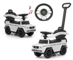 paspiriamoji masinele mercedes - Paspiriamas automobilis Milly Mally Mercedes G350D, baltas - 3 nuotrauka