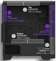 pc case atx mid tower case - Korpusas Zalman S3 TG, juoda - 8 nuotrauka
