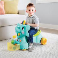 paspiriami automobiliai - Paspiriamas automobilis Infantino 3-in-1 Sit Walk & Ride Elephant, mėlynas/geltonas/žalias - 5 nuotrauka