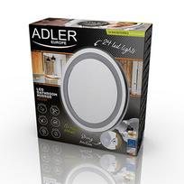veidrodziai voniai su apsvietimu - Veidrodis Adler Bathroom AD 2168, su apšvietimu, su siurbtuku, 20 cm x 20 cm - 9 nuotrauka