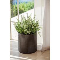 rudinti vazonai - Keter Small Cylinder Planter Whiskey Brown - 2 nuotrauka