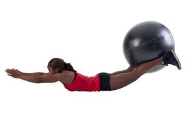 gimnastikos kamuolys 65 cm - Kamuolys Pure2Improve P2I200070, pilkas, 650 mm - 3 nuotrauka