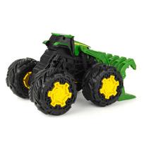 modeliukai traktoriai - Žaislinis traktorius John Deere Rev Up, žalia - 5 nuotrauka