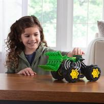 modeliukai traktoriai - Žaislinis traktorius John Deere Rev Up, žalia - 11 nuotrauka