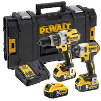 akumuliatorinis suktuvas dewalt 18v -  Dewalt DCK276P3-QW, 18 V, 5000 mAh - 1 nuotrauka