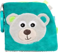 Knygelė Canpol Babies Plush Education Book Bear Gray