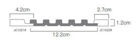 dailylentes plokstes - Dailylentė Domoletti JC971-E-711, 260 cm x 12.2 cm x 1.2 cm - 4 nuotrauka